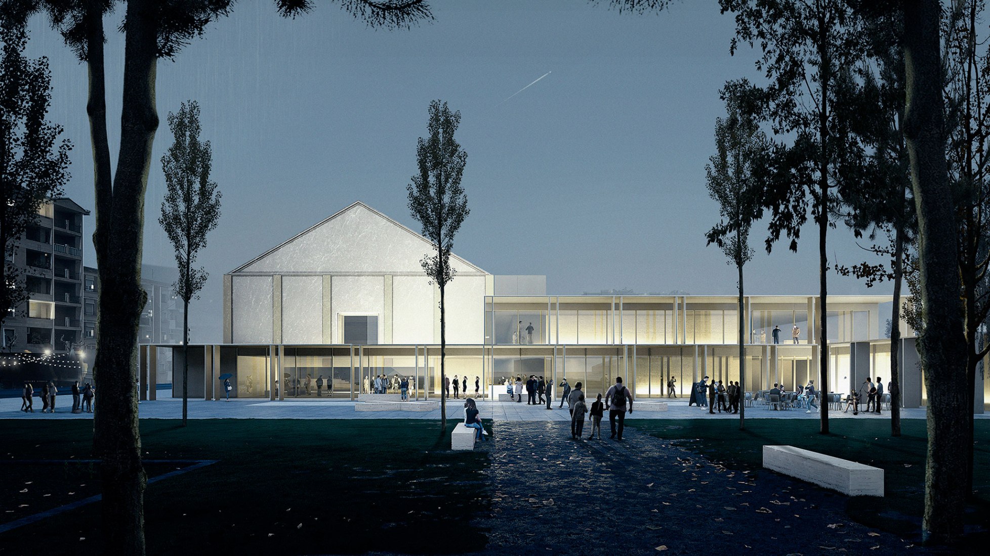Renovation of the Pulp Warehouse by alcolea+tárrago. Visualization by alcolea+tárrago.
