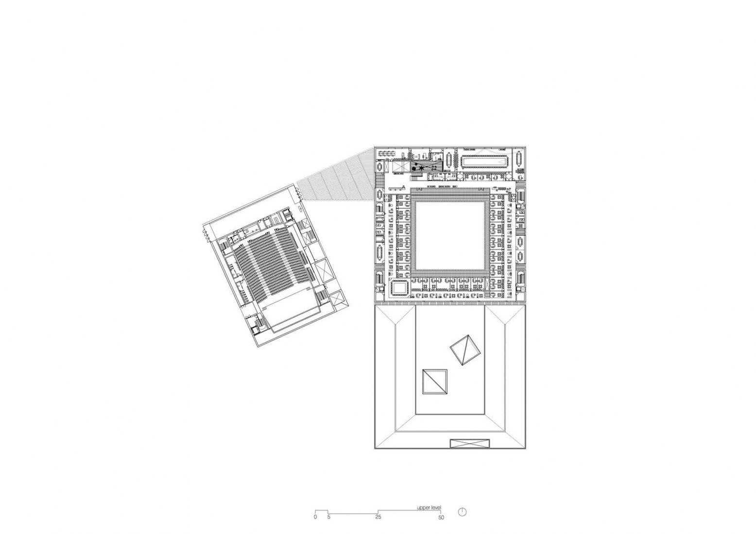 First floor plan. Headquarters and Auditorium for the University of Málaga by alcolea+tárrago / Roberto Ercilla.