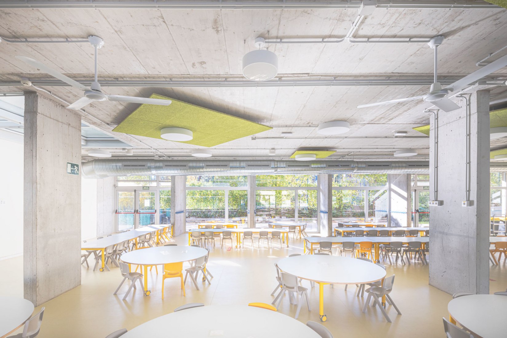 New first-cycle nursery school and outdoor spaces of the French Lyceum by Ale Estudio and b-ground arquitectura. Photograph by Juan Sepúlveda.
