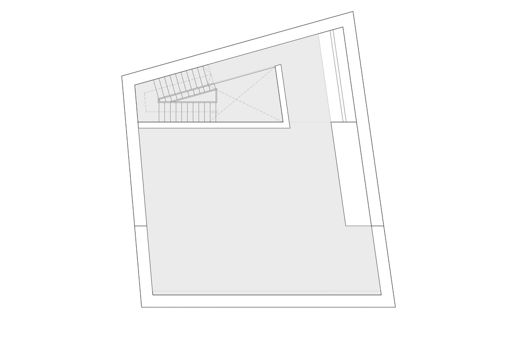 Roof floor plan. House of the "diablos locos" by Alejandro Beautell.