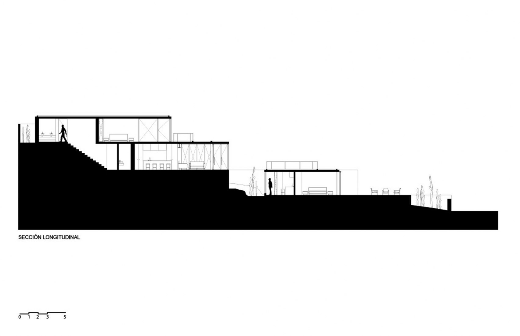 Section. Casa Martha by Alfredo Navarro Tiznado.