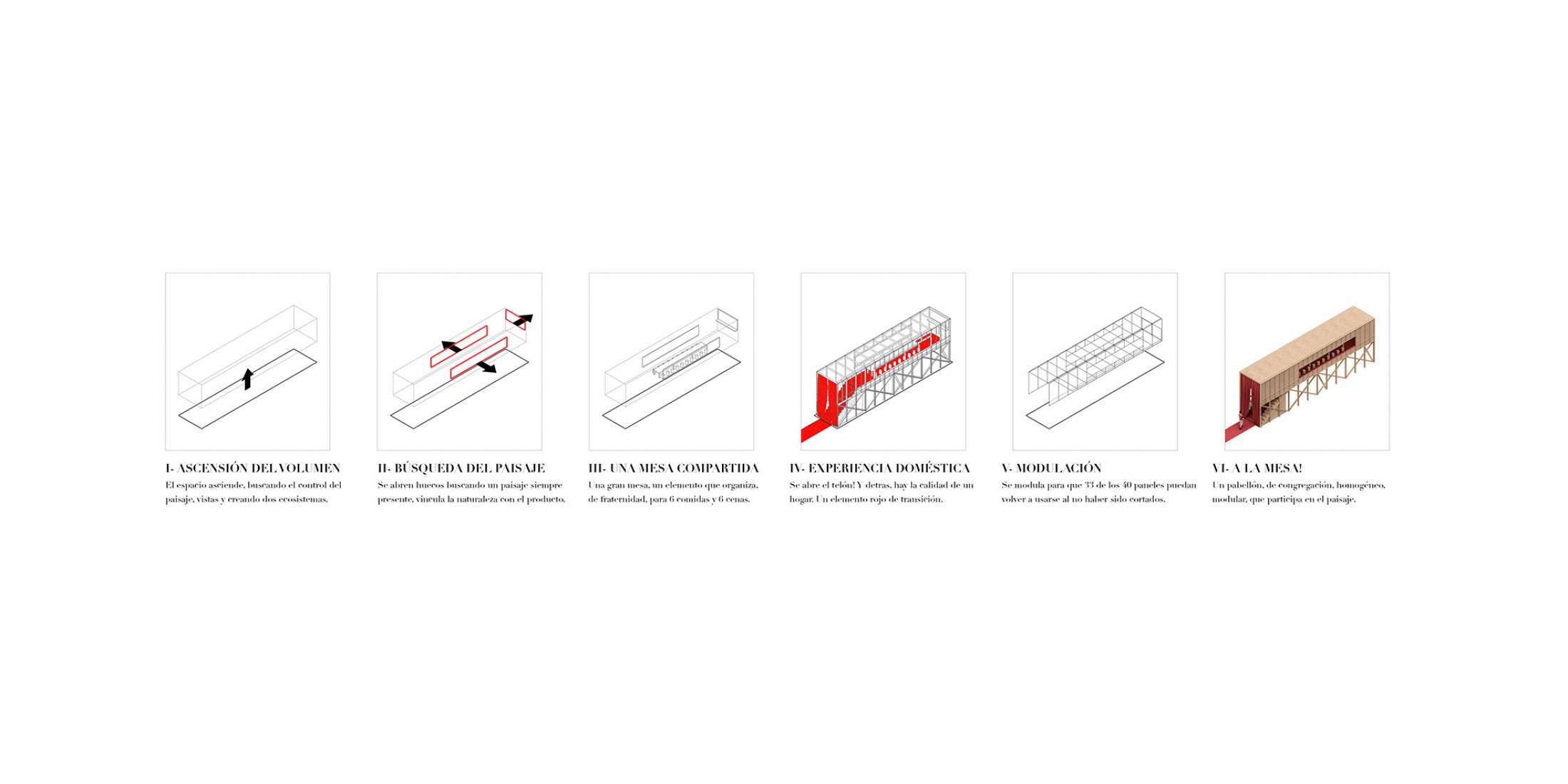 Diagramas. Una mesa elevada en el paisaje por J-AF Architecture + Gonzalez Serrano Studio+.