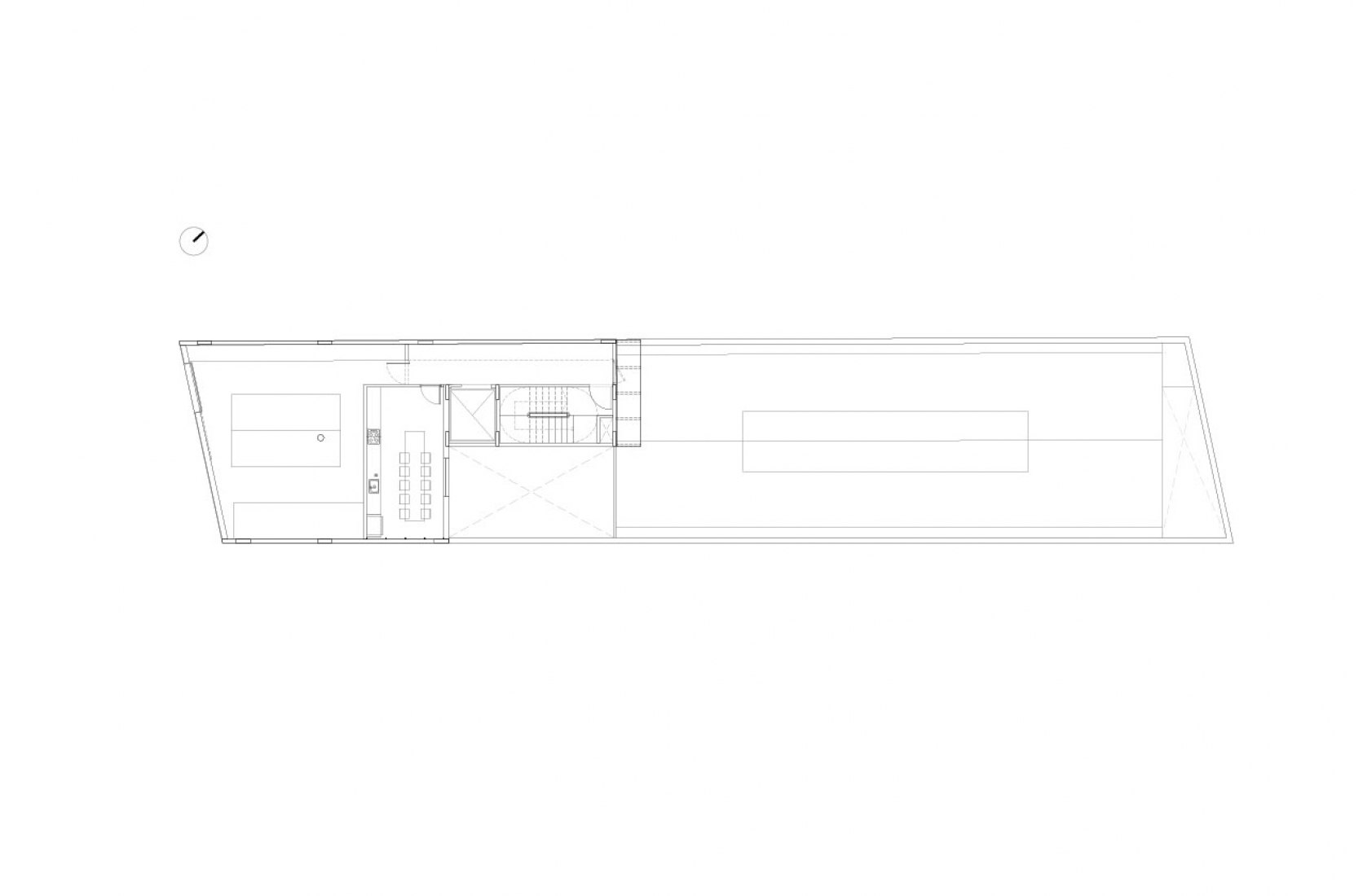 Planta segunda. Niceto. Oficinas y showroom de  indumentaria por Ana Smud y Daniel Zelcer + Camila Jalife.