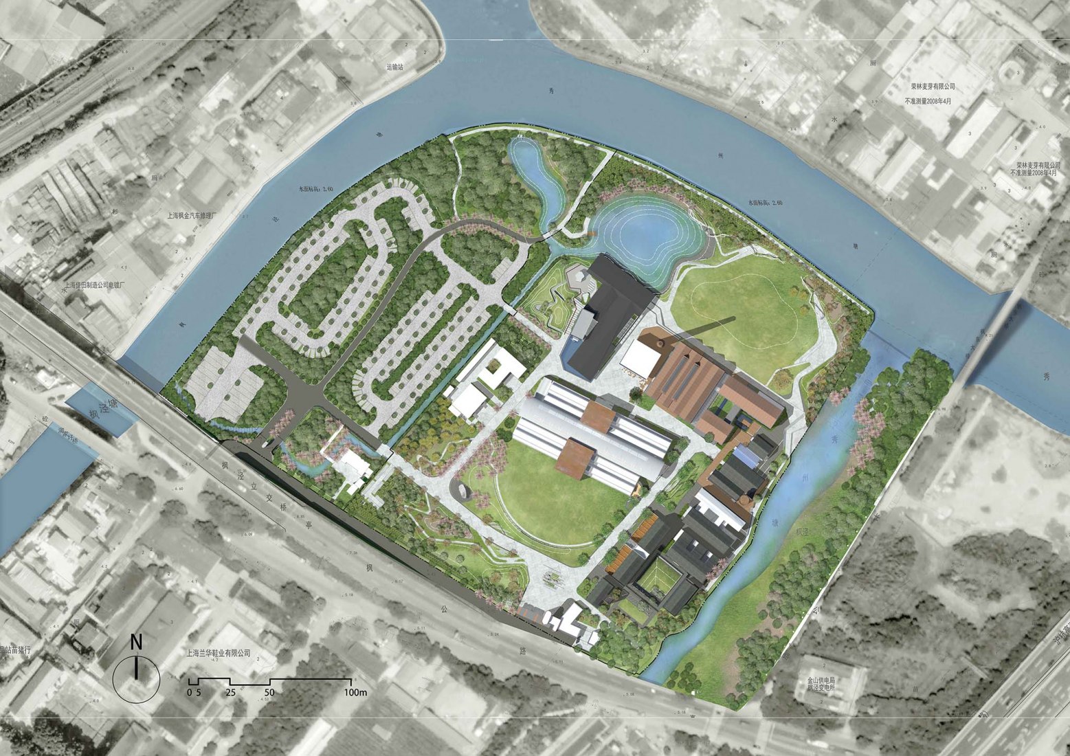 Plano de situación. Antigua factoria como nuevo centro cultural por And Studio.