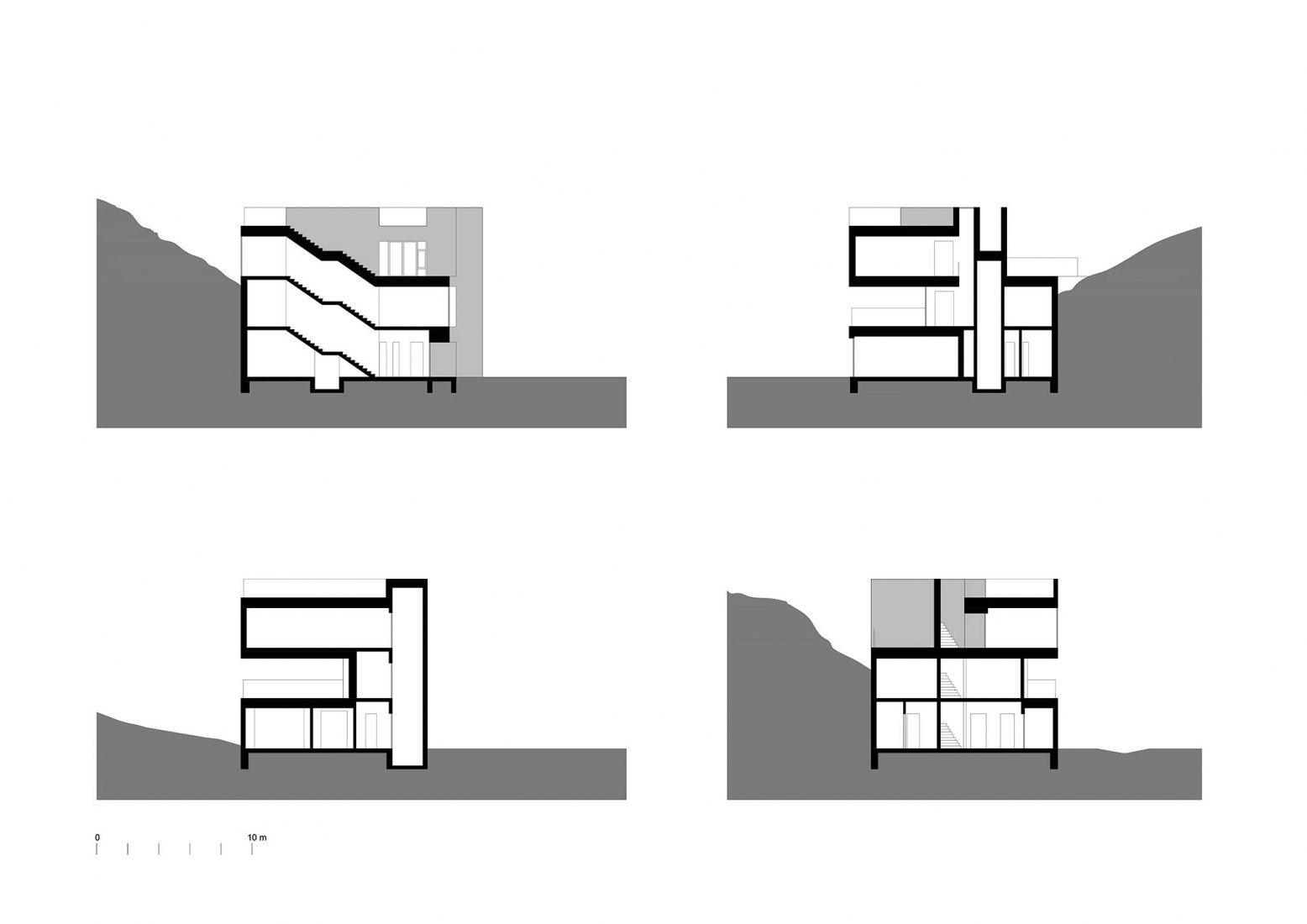Sections. Visitor Centre by Andersen and Sigurdsson Arkitekter