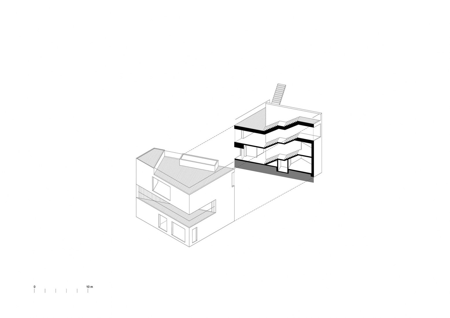 Axonometry. Visitor Centre by Andersen and Sigurdsson Arkitekter