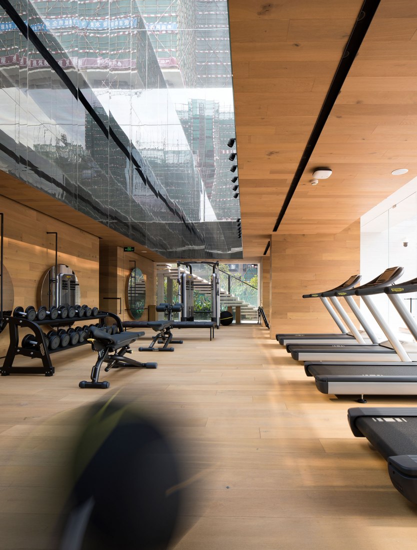 Gimnasio. Sky Club House por DOMANI. Fotografía © Shaon