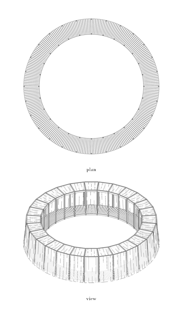 Planta e axonométrica. AntiRoom II por Elena Chiavi, Ahmad El Mad y Matteo Goldoni. Señala encima de la imagen para verla más grande.