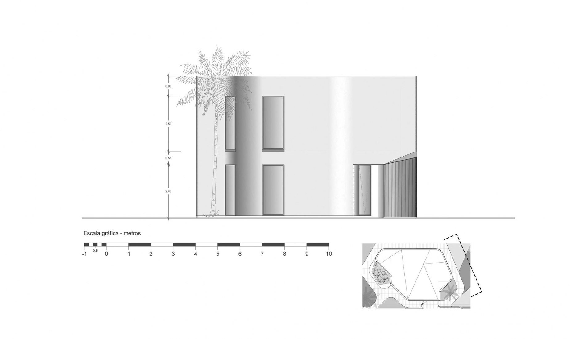 Elevation 2. A Room at 3 meters by WOHA by Antonio Maciá