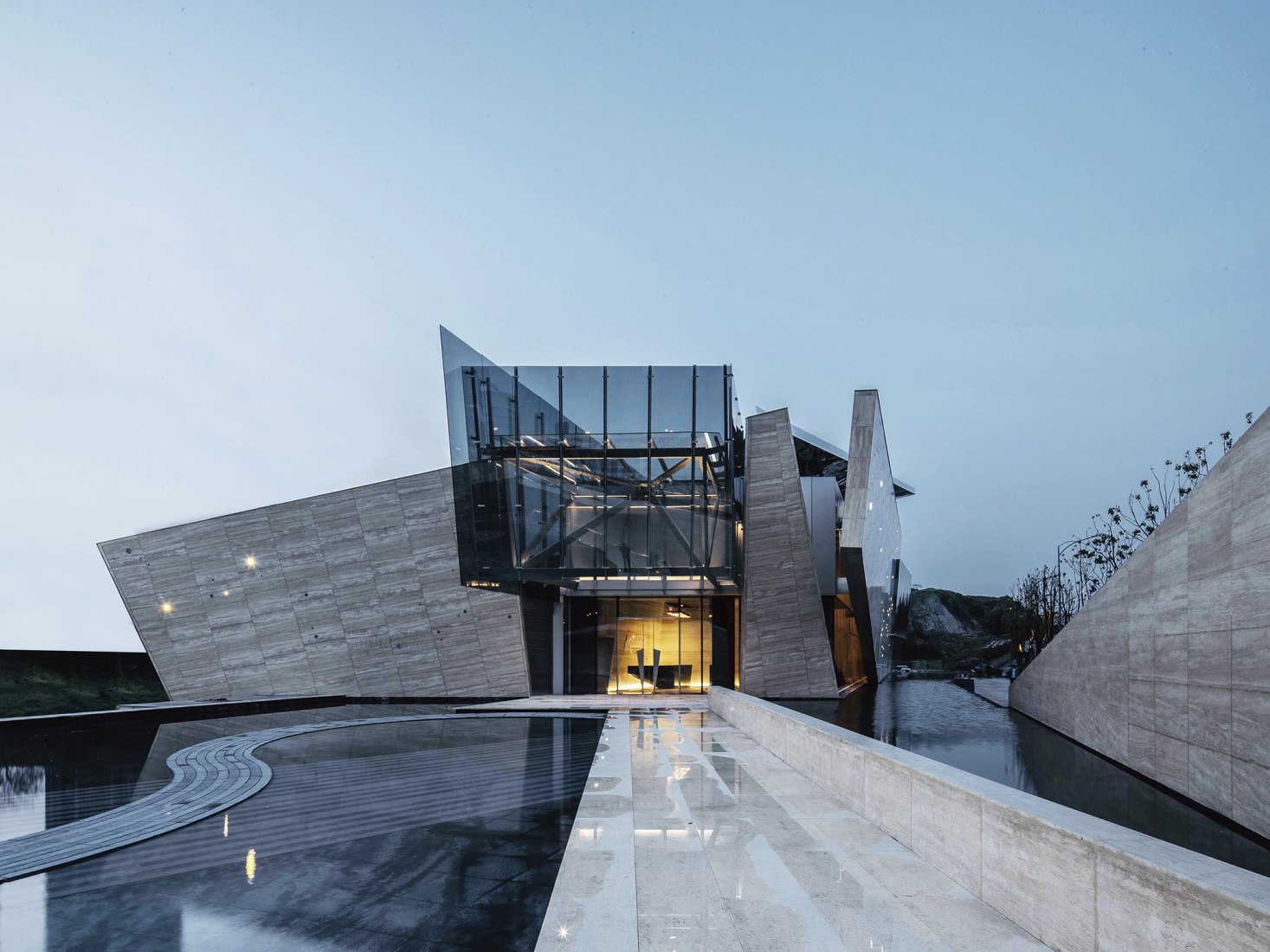 Oficina de ventas de CRCC Chongqing City Park por aoe. Fotografía por Huang Ligang