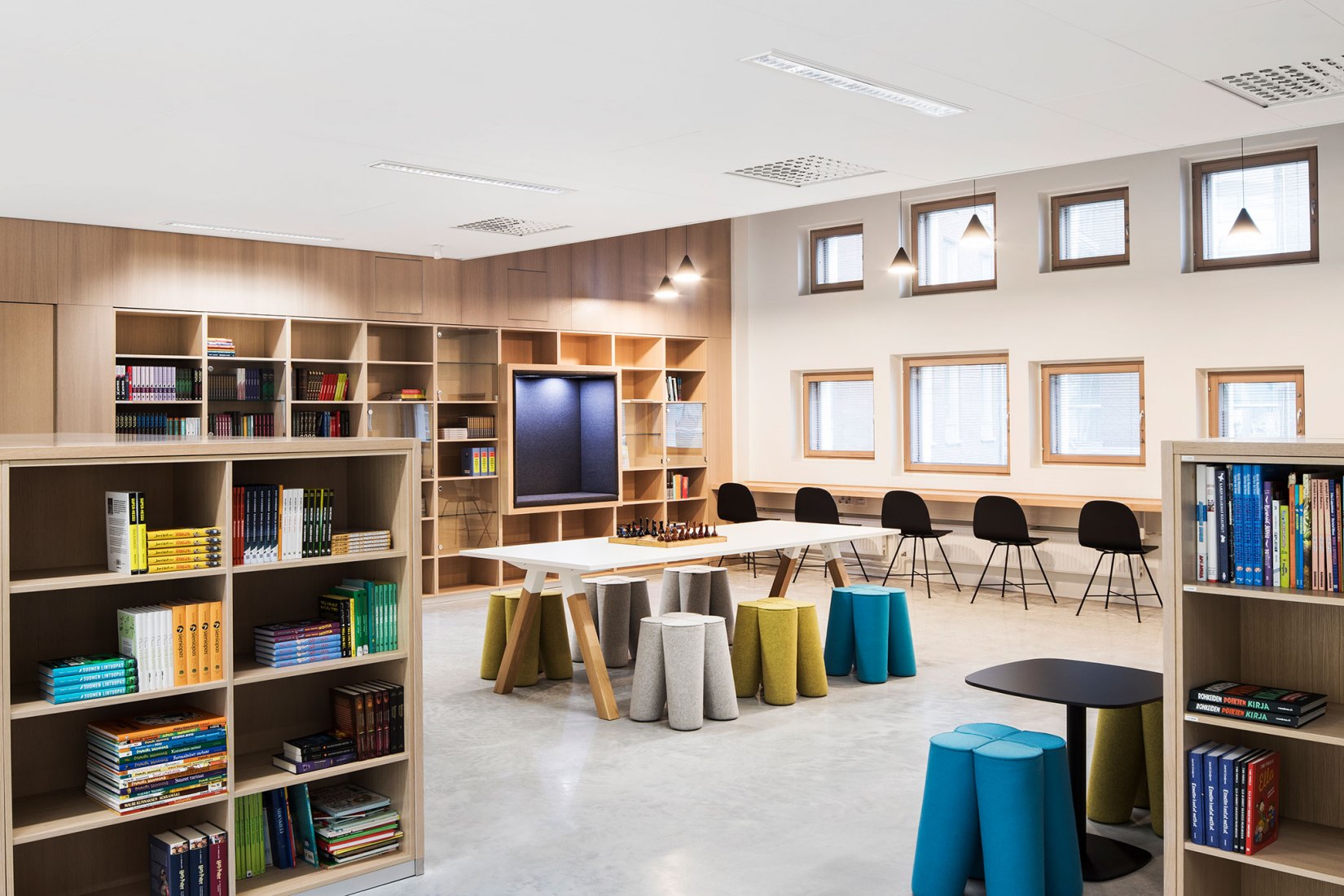 Jätkäsaari School by AOR Architects. Photograph by Kuvatoimisto Kuvio.