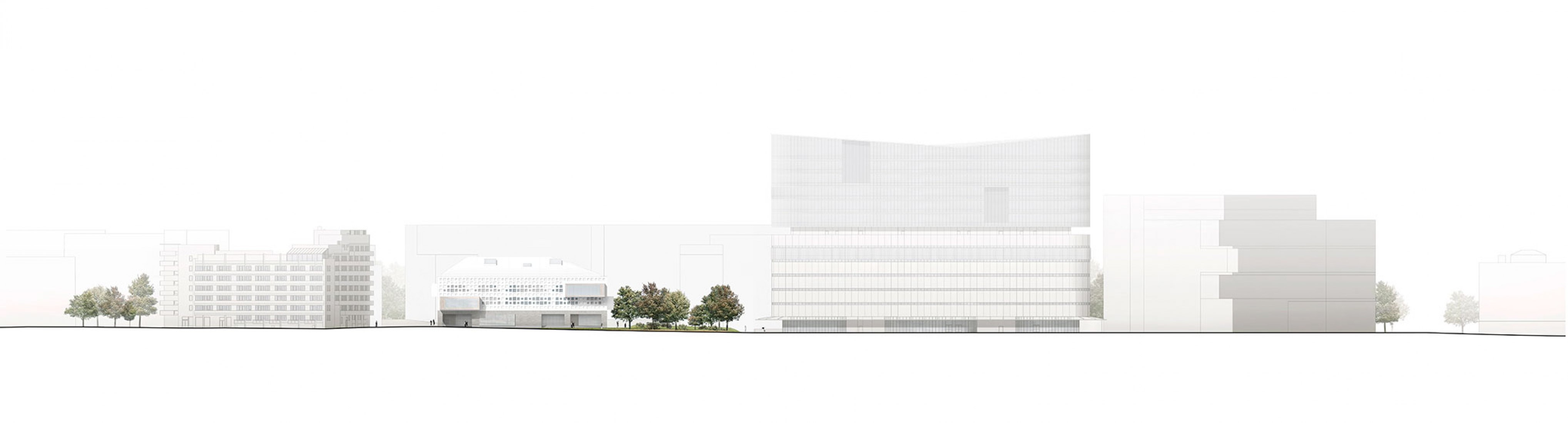 Area facade. Jätkäsaari School by AOR Architects.