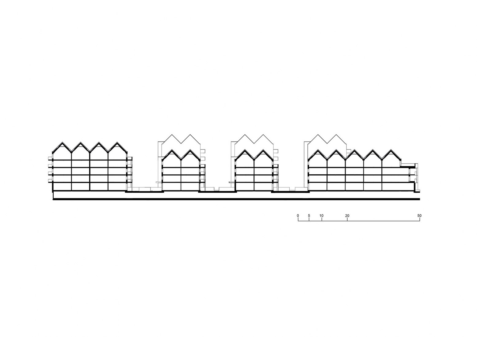 Section. Riverview by APA Wojciechowski Architekci.