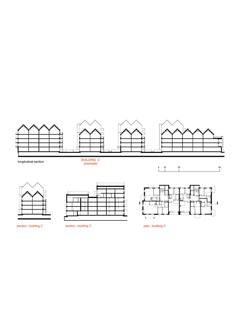 Planimetry - building C. Riverview by APA Wojciechowski Architekci.