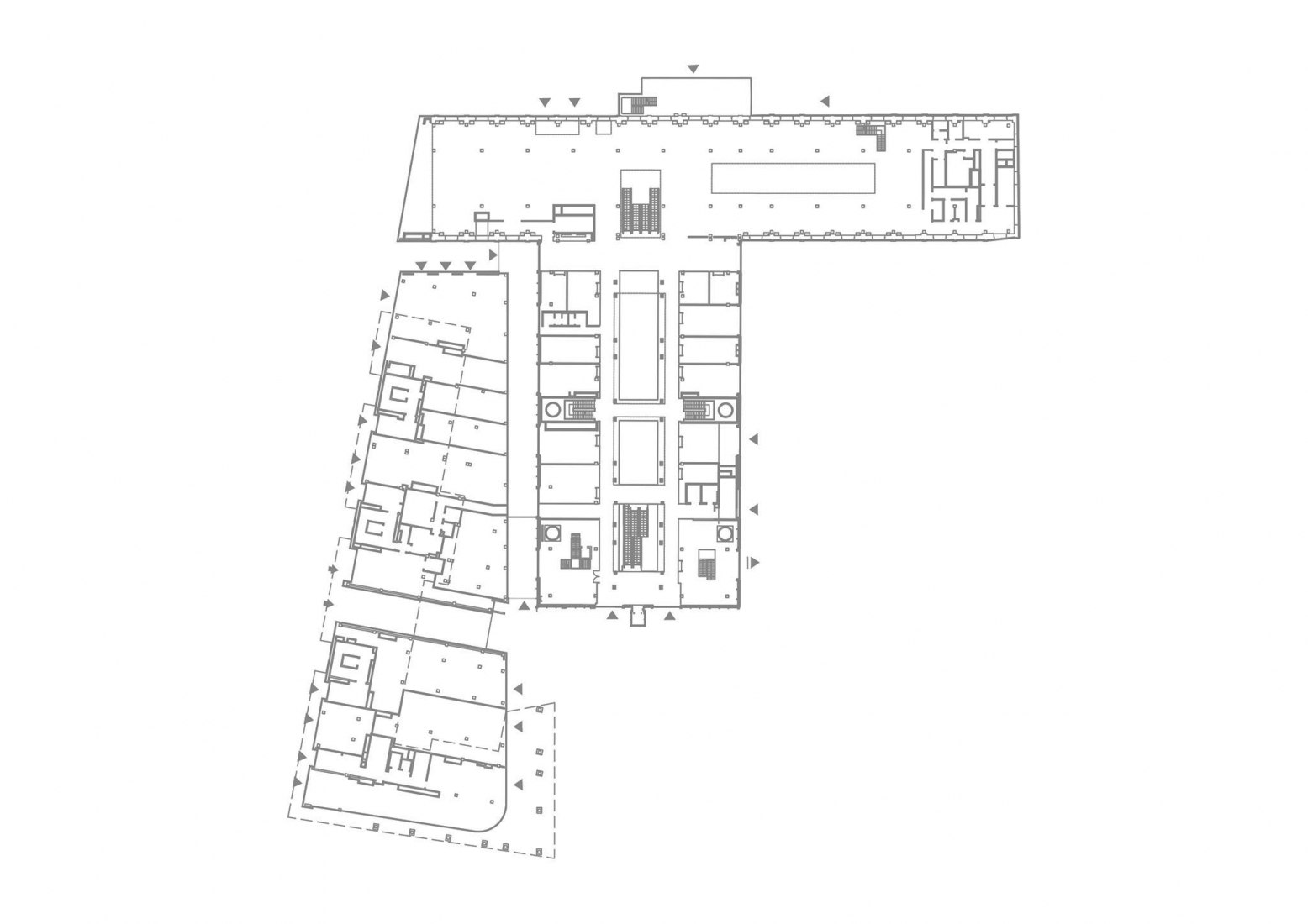 Shopping center floor plan. Elektrownia Powiśle by APA Wojciechowski Architekci.Shopping center floor plan. Elektrownia Powiśle by APA Wojciechowski Architekci.