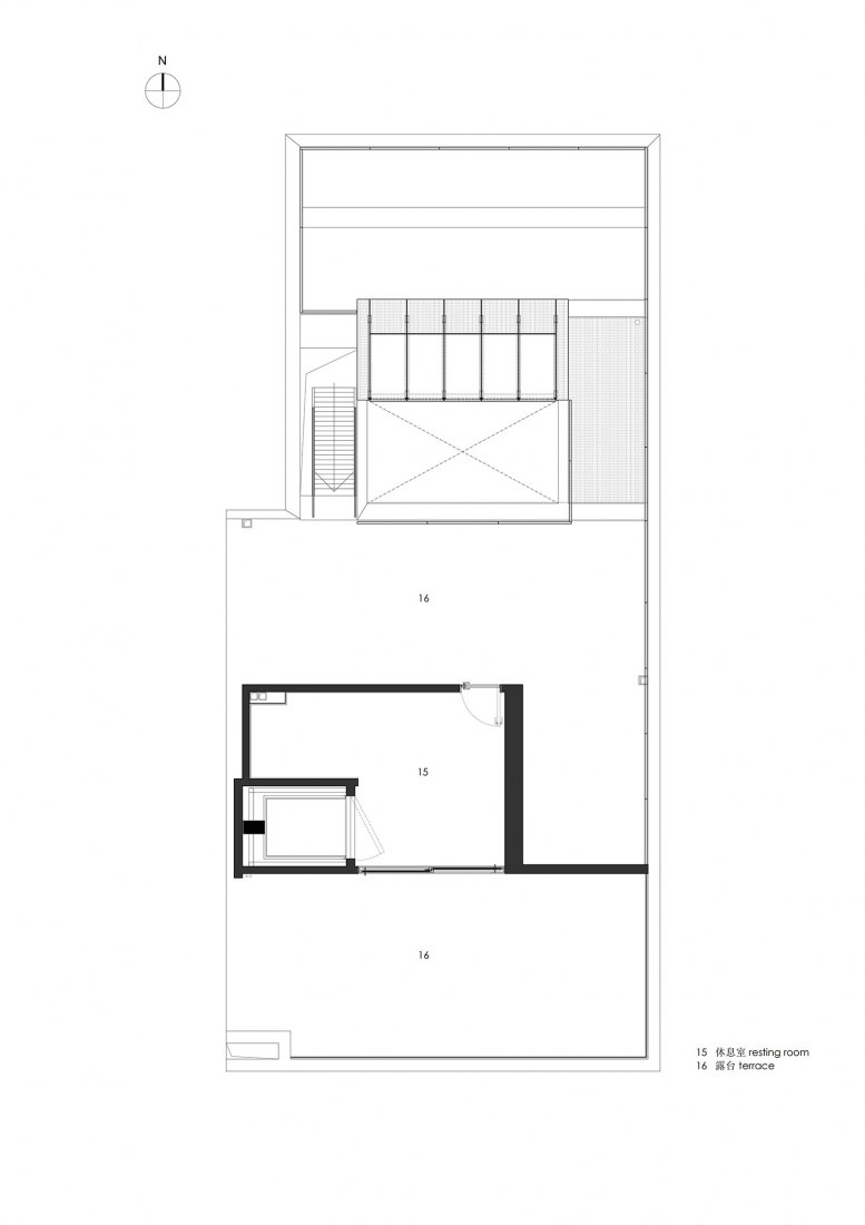 Planta nivel 2. Apartamento 55 por Atelier About Architecture. 