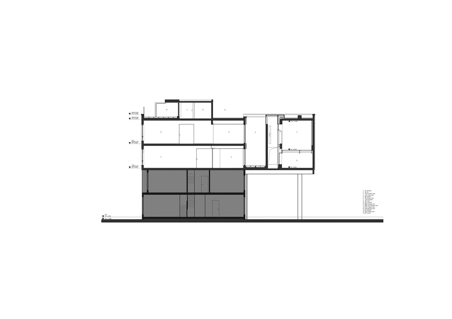 Sección. Apartamento 55 por Atelier About Architecture. 