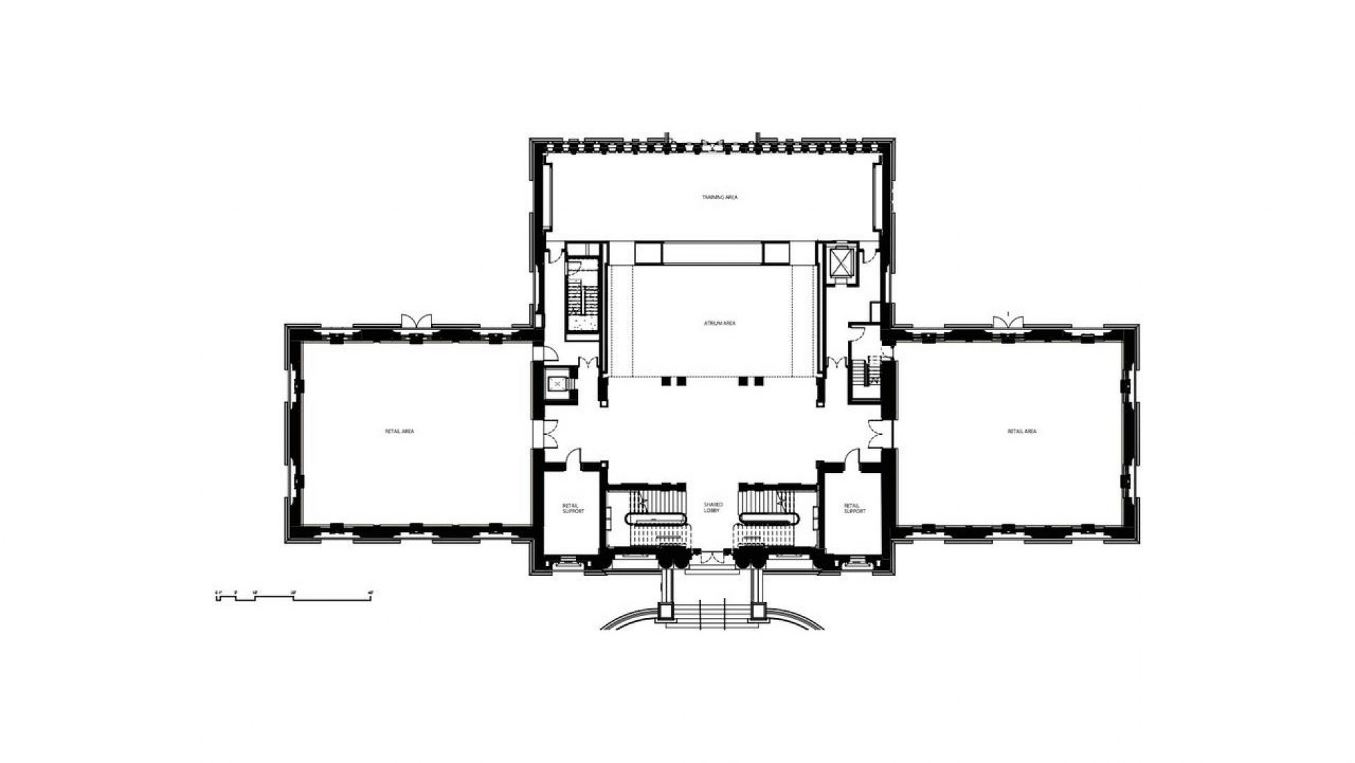 First floor plan, proposed.