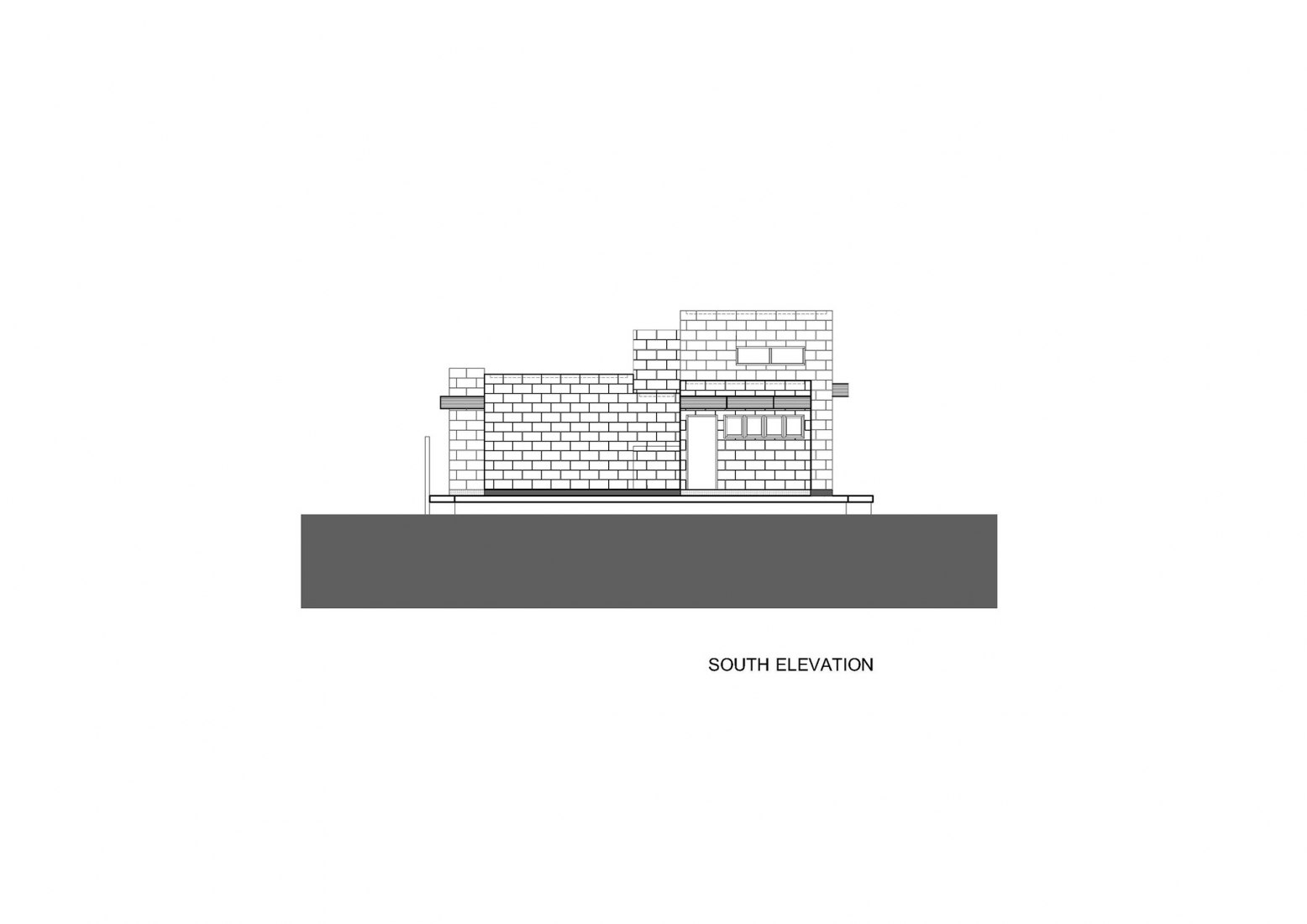 South elevation. Phutthamonthon-Y House by Archimontage Design Fields Sophisticated.