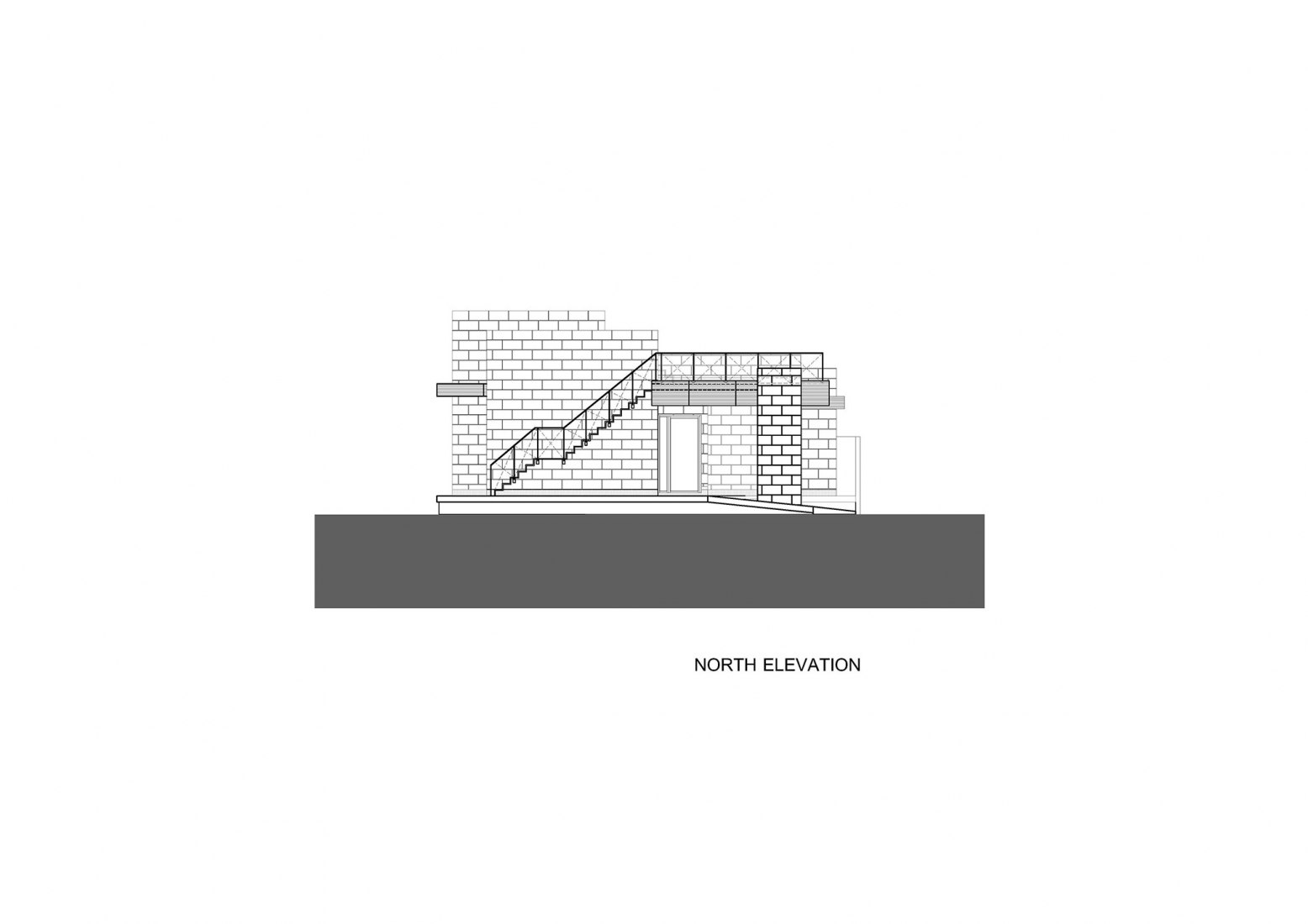 North elevation. Phutthamonthon-Y House by Archimontage Design Fields Sophisticated.