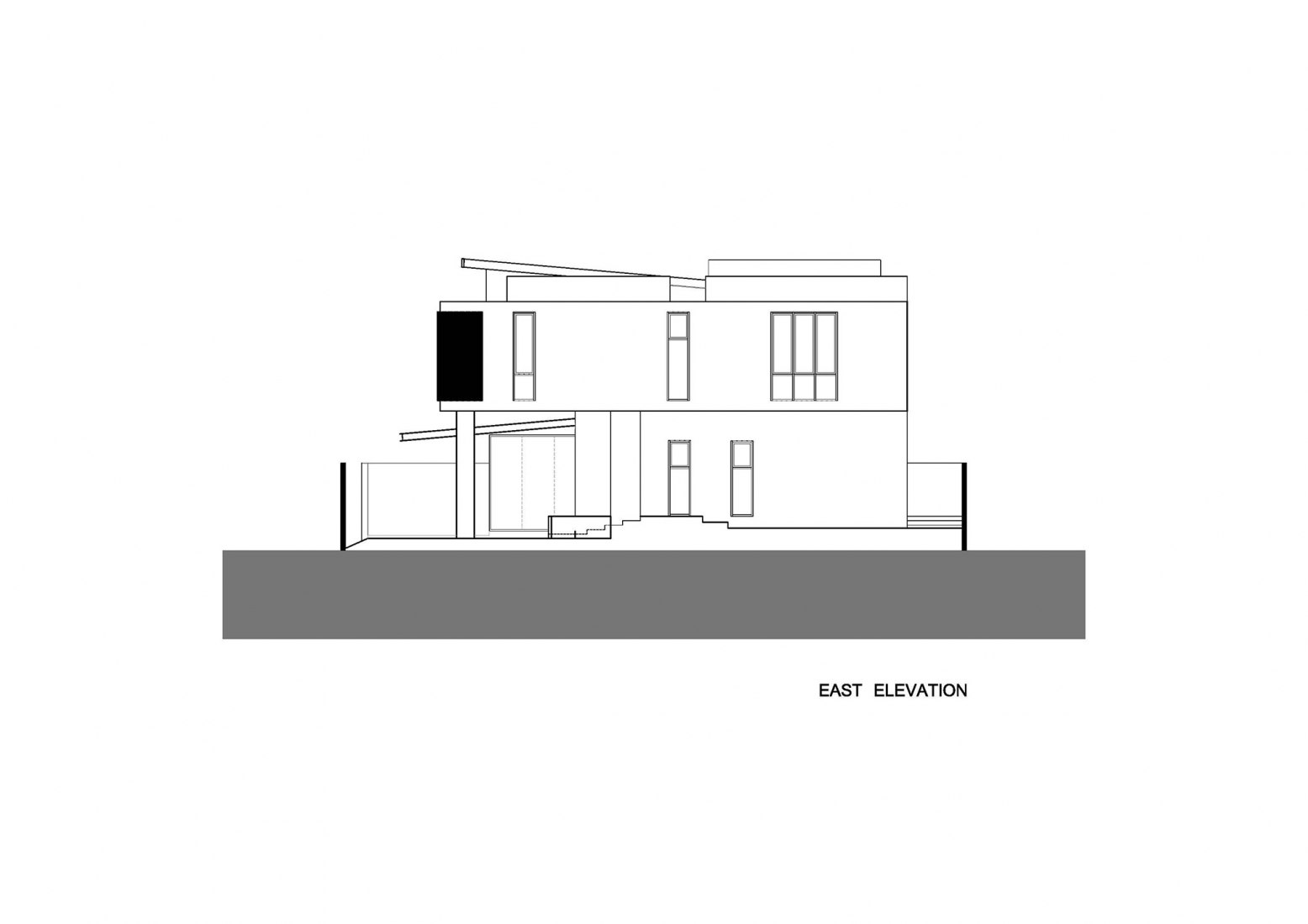 Alzado este. Casa Bangkae por Archimontage.