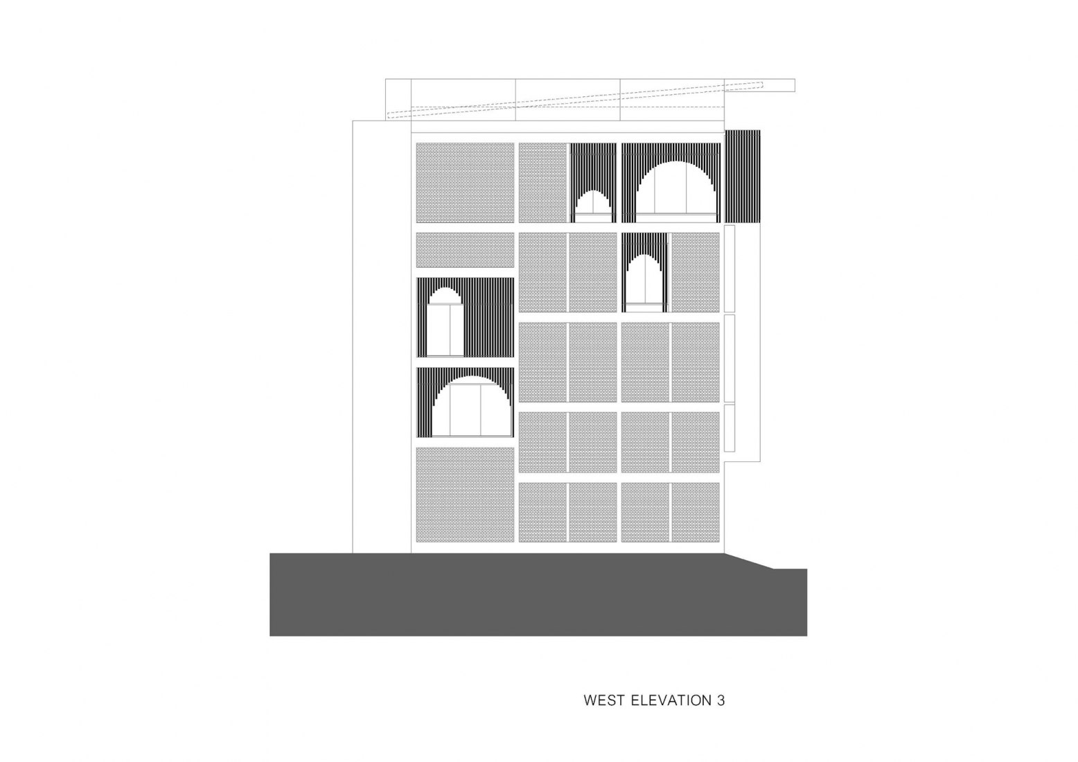 West elevation. Vibhavadi Office by Archimontage Design Fields Sophisticated.