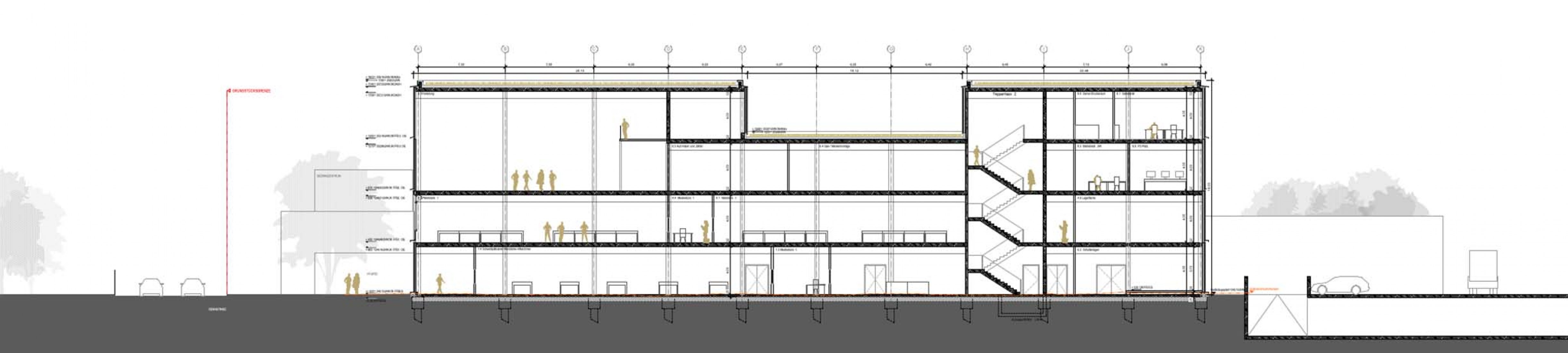 Axonometría. Centro de formación y perfeccionamiento para instaladores eléctricos por archis Architekten + Ingenieure GmbH, Luis Machuca & Asociados