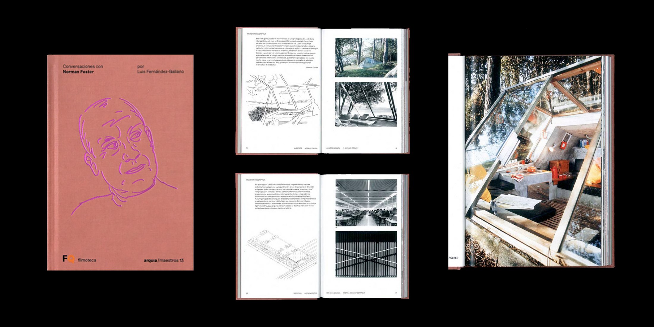 Toma de la filmación. "Conversaciones con Norman Foster", imagen cortesía de Fundación Arquia.