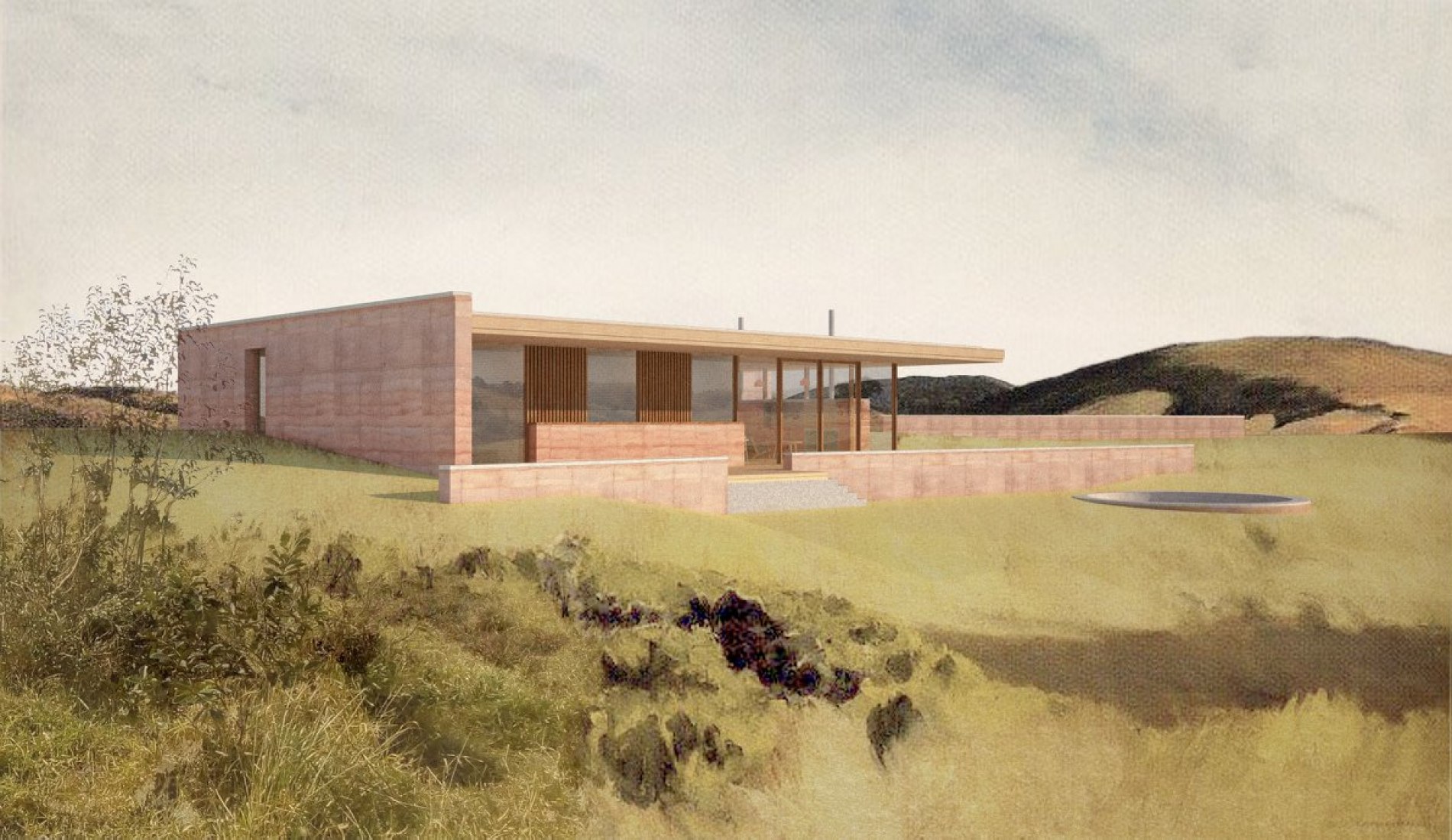 Visualización. Casa en Cunha por Arquipélago Arquitetos.