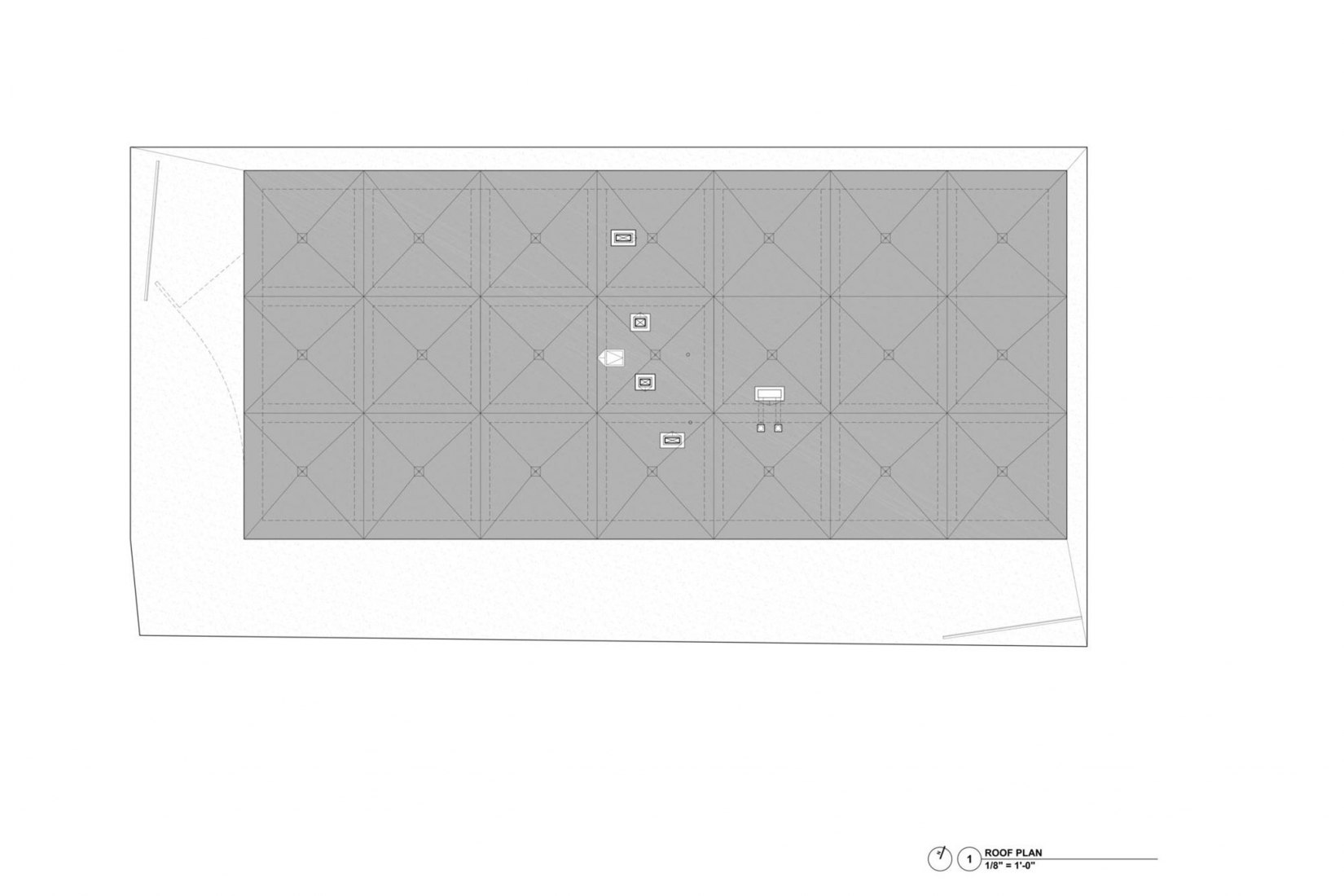 Planta de cubiertas. Thomas P. Murphy Studio Building for the University of Miami School of Architecture by Arquitectonica.