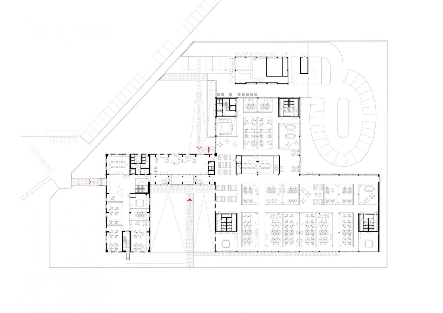 Planta baja. Testi 223, Injerto relacional por ARW Botticini+Facchinelli.