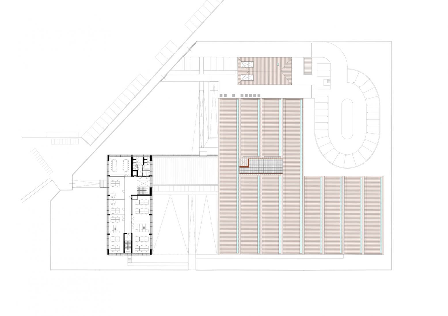 Planta segunda. Testi 223, Injerto relacional por ARW Botticini+Facchinelli.