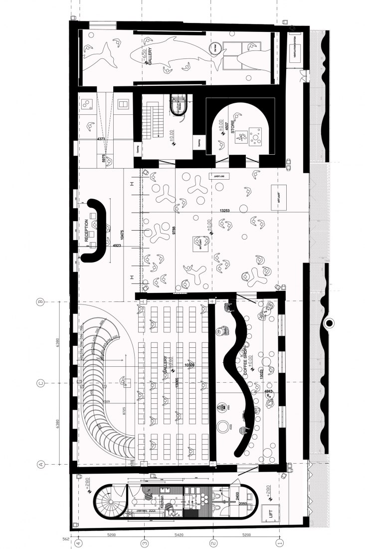 Ground floor plan. Argo Contemporary Art Museum & Cultural Centre by Ahmadreza Schricker Architecture North - ASA North.
