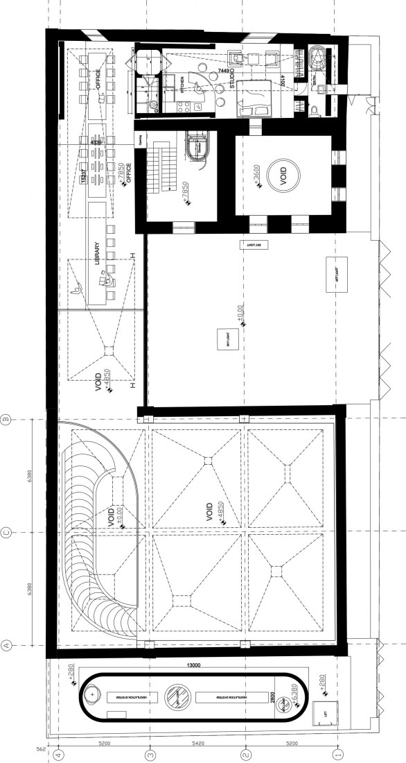 Second floor plan. Argo Contemporary Art Museum & Cultural Centre by Ahmadreza Schricker Architecture North - ASA North.