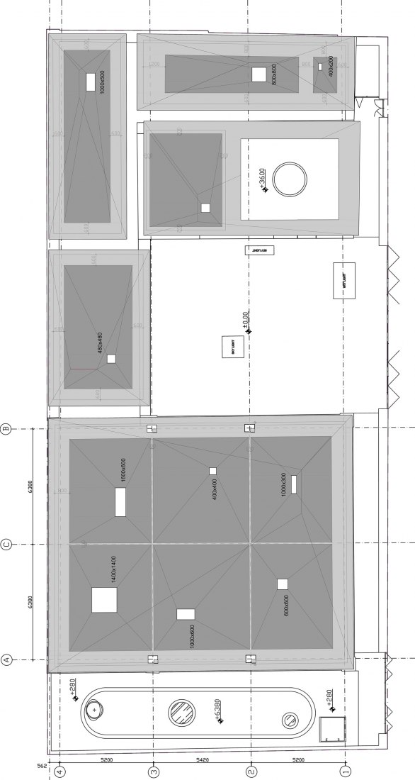 Ceilling plan. Argo Contemporary Art Museum & Cultural Centre by Ahmadreza Schricker Architecture North - ASA North.