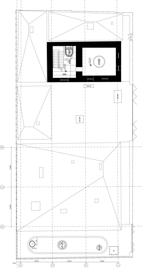 Rofftop plan. Argo Contemporary Art Museum & Cultural Centre by Ahmadreza Schricker Architecture North - ASA North.