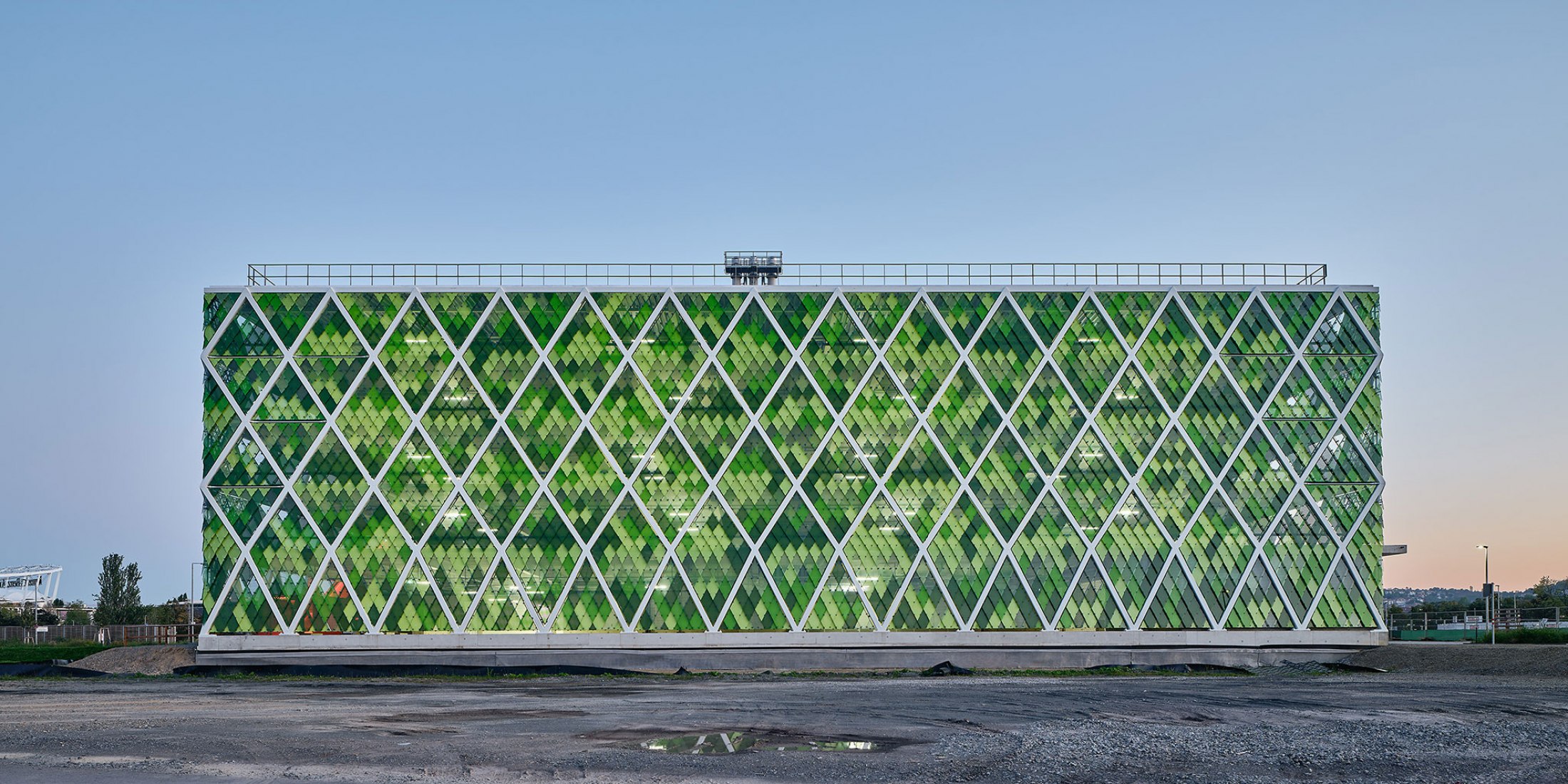 Aparcamiento energético por asp Architekten. Fotografía por Zooey Braun Fotografie.