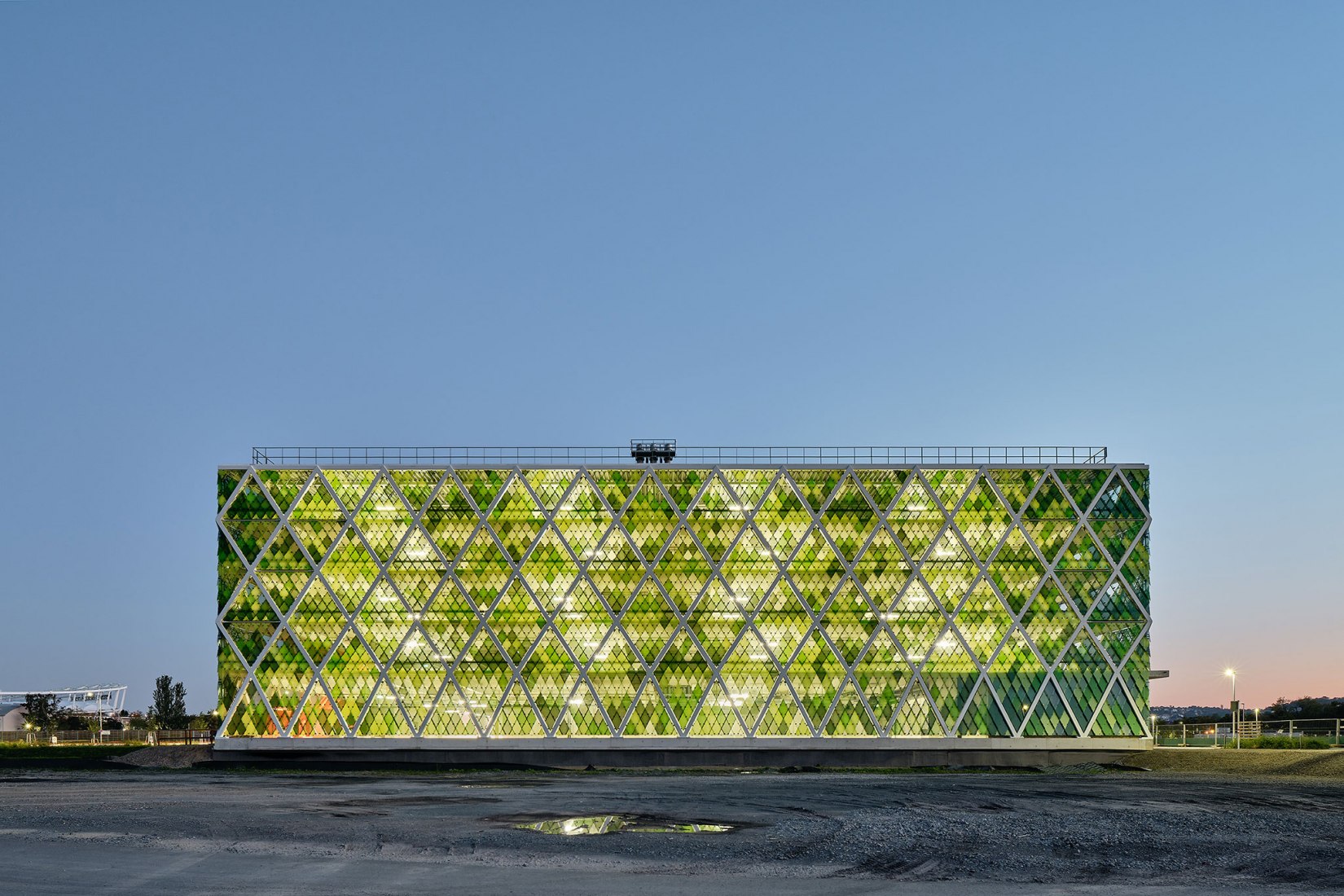 Aparcamiento energético por asp Architekten. Fotografía por Zooey Braun Fotografie.