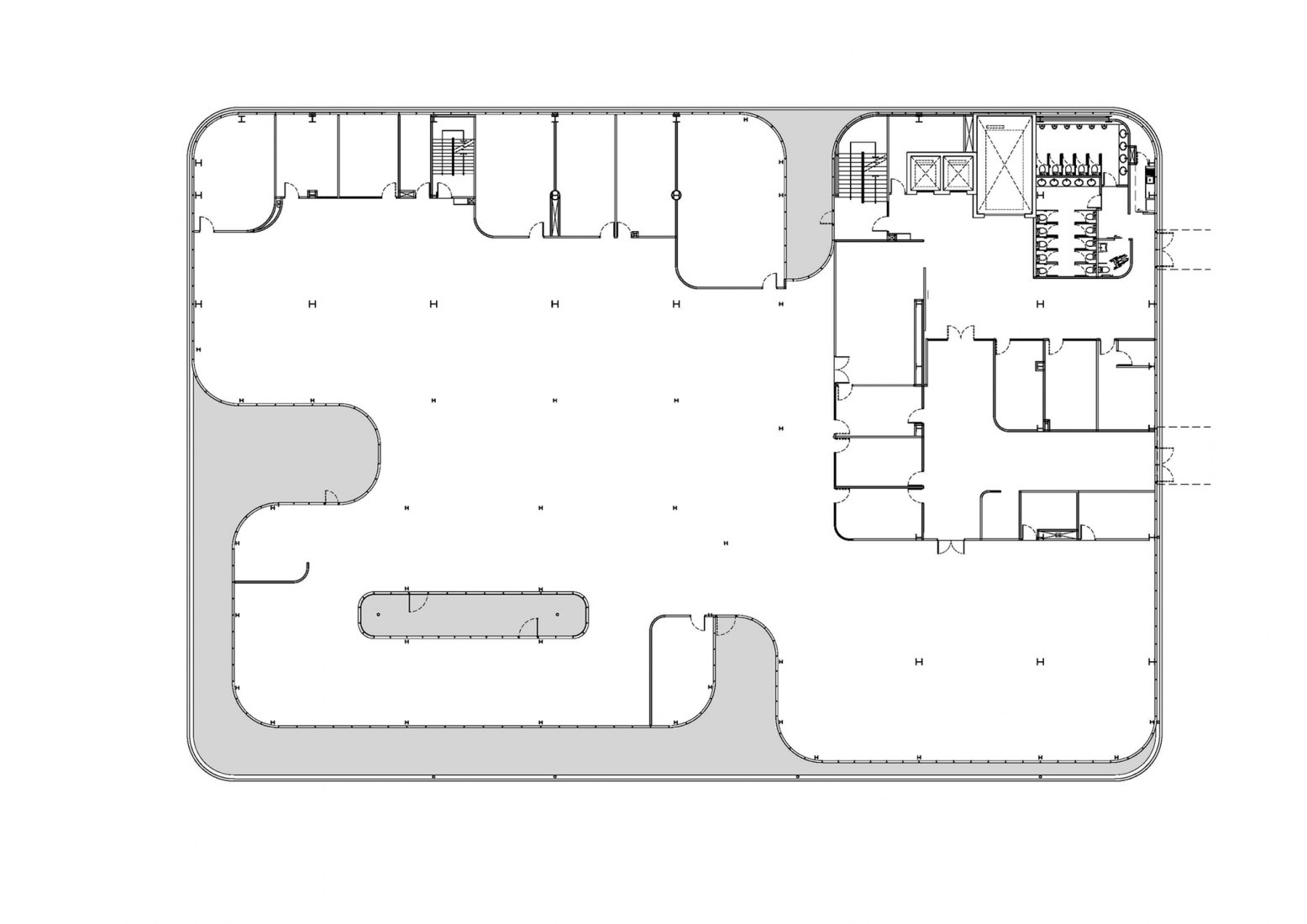 Second floor. Toyota Thailand Marketing Complex by ASWA.
