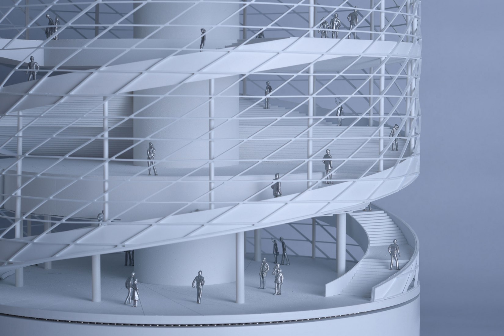 Maqueta. Heli-stage, el nuevo epicentro del complejo comercial CTC por Studio ATAH. Fotografía por Shiromio 