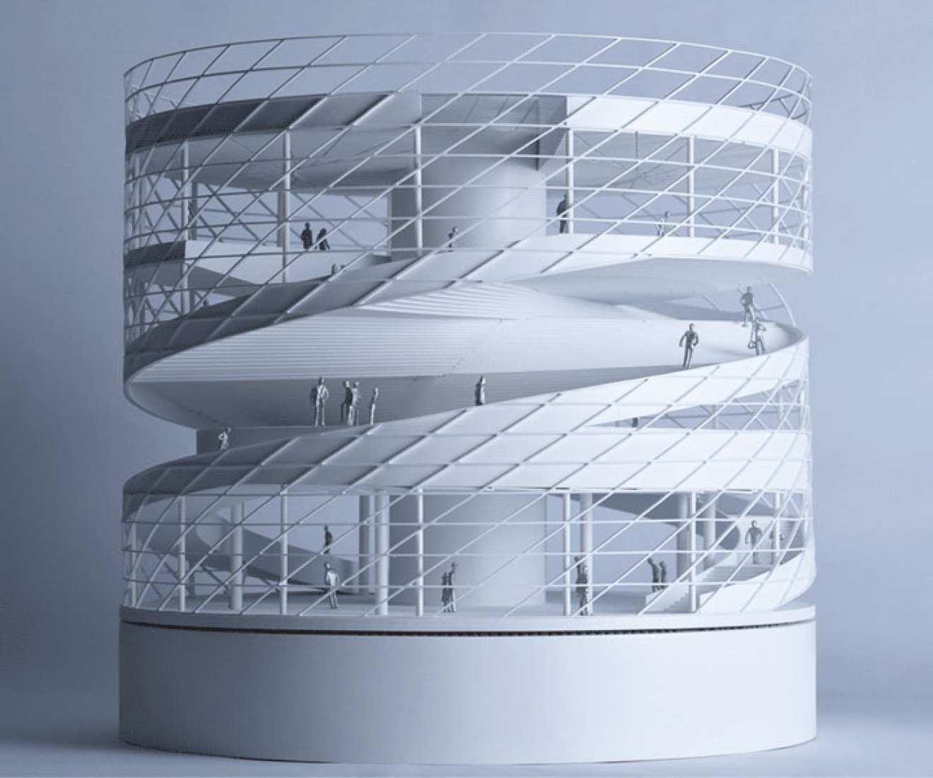 Maqueta. Heli-stage, el nuevo epicentro del complejo comercial CTC por Studio ATAH. Fotografía por Shiromio 