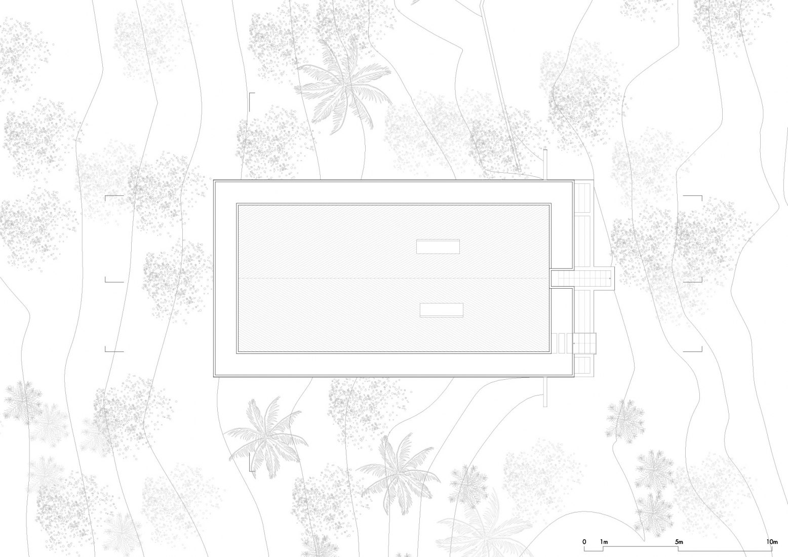 Cover plant. Library house in the vinhedo forest by Atelier Branco.