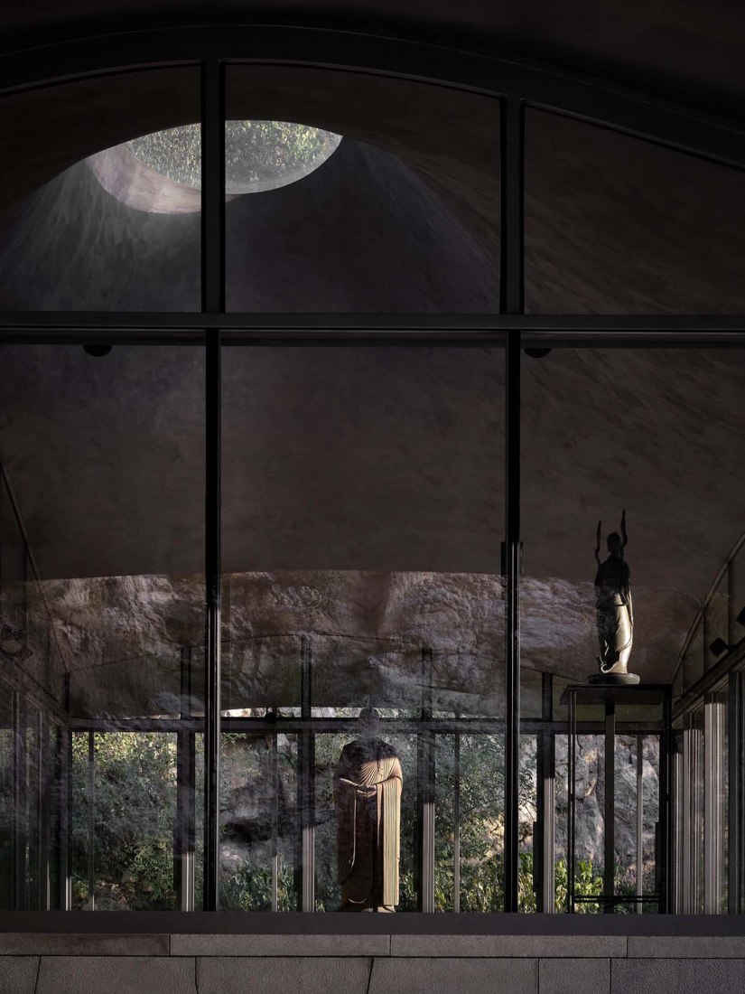 Golden Ridge Upper-cloister in Aranya Golden Mountain by Atelier Deshaus. Photograph by Jonathan Leijonhufvud.