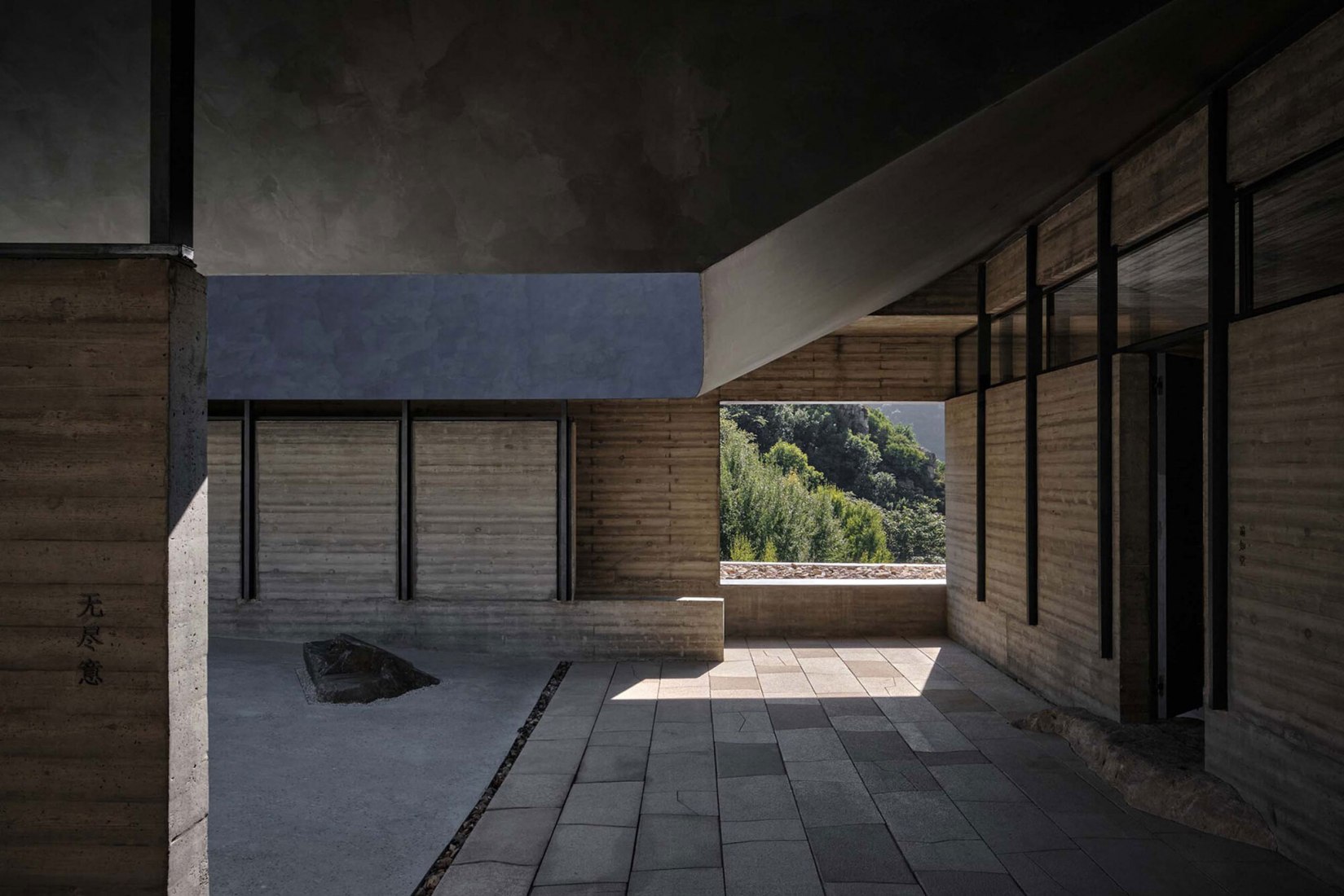 Golden Ridge Upper-cloister in Aranya Golden Mountain by Atelier Deshaus. Photograph by Jonathan Leijonhufvud.