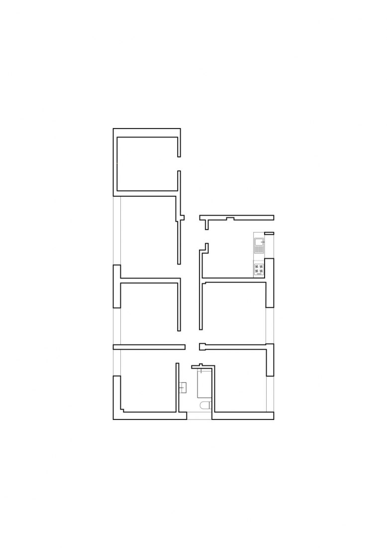 Ground floor plan (Previous state). InStone by Atelier DRK