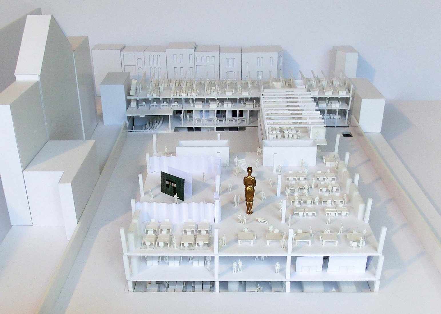 Maqueta. Transformación y ampliación de la Escuela de Artes Sint Lucas por Atelier Kempe Thill.