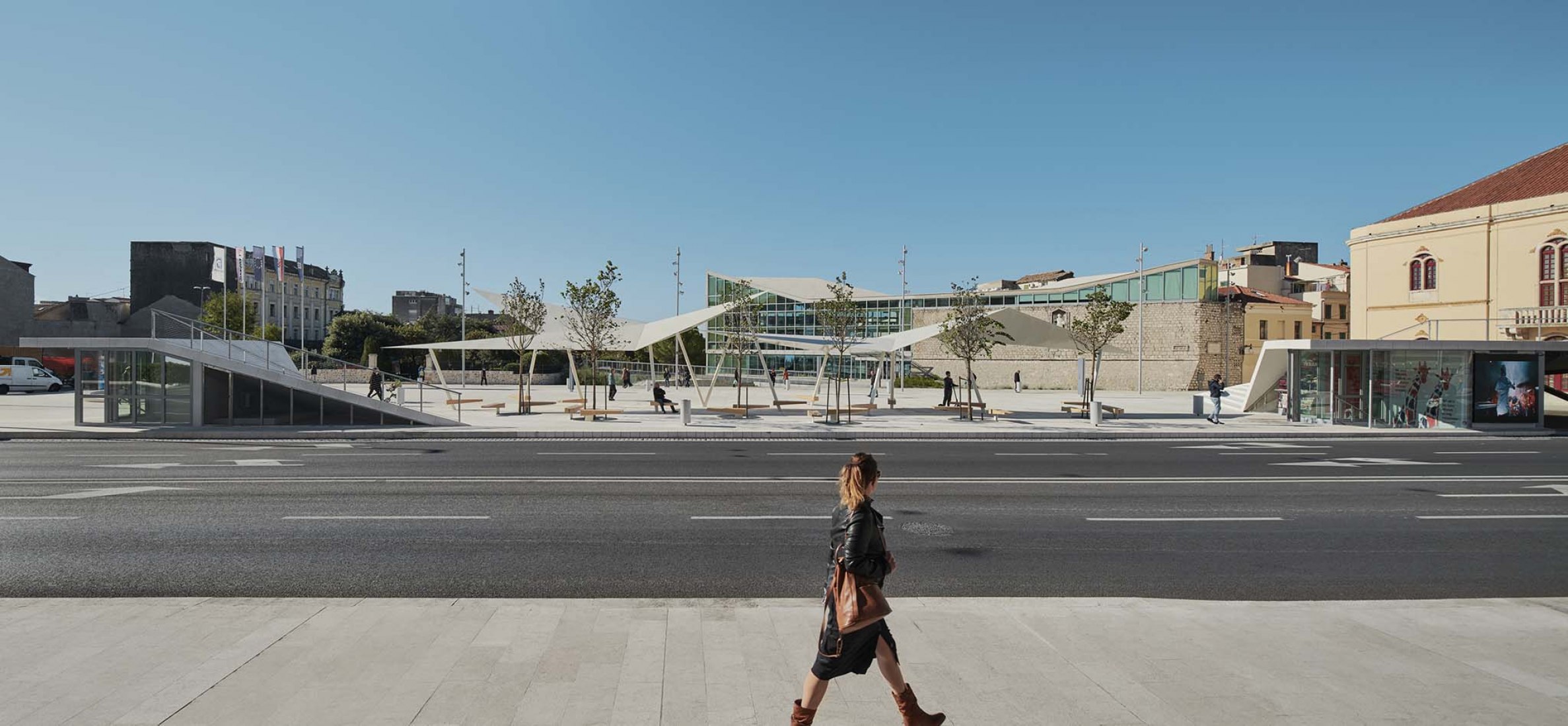 Poljana Square by Atelier Minerva + Institute for Architecure, Faculty of Architecture, University of Zagreb. Photograph by Marko Mihaljević