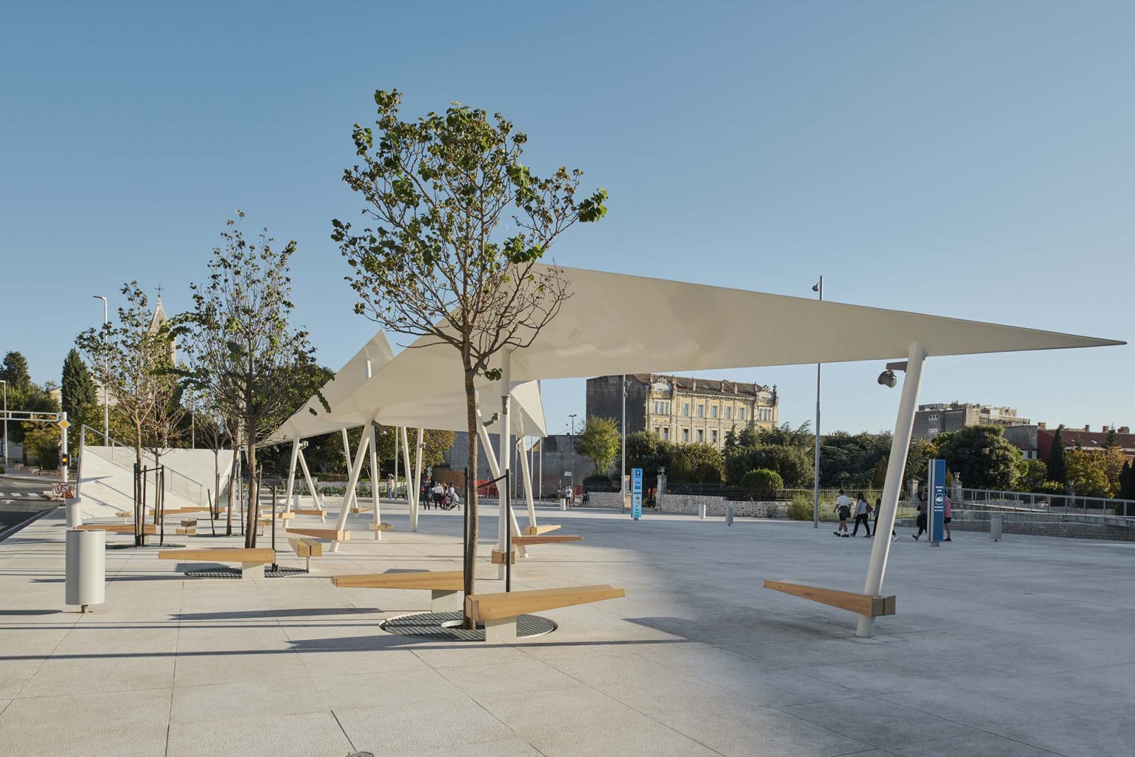 Poljana Square by Atelier Minerva + Institute for Architecure, Faculty of Architecture, University of Zagreb. Photograph by Marko Mihaljević
