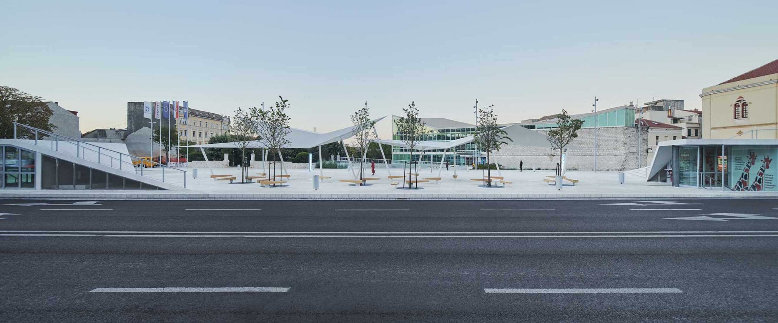Poljana Square by Atelier Minerva + Institute for Architecure, Faculty of Architecture, University of Zagreb. Photograph by Marko Mihaljević