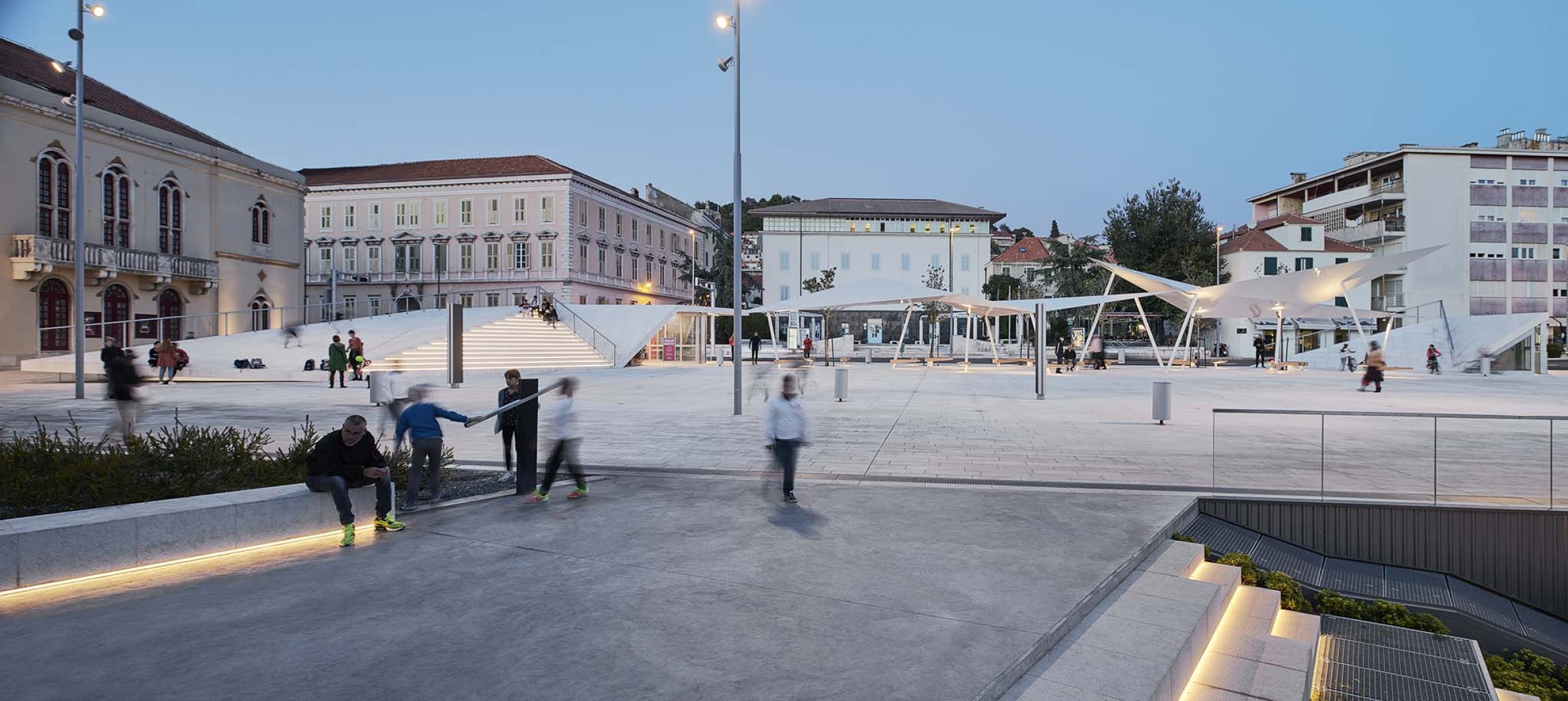 Poljana Square by Atelier Minerva + Institute for Architecure, Faculty of Architecture, University of Zagreb. Photograph by Marko Mihaljević